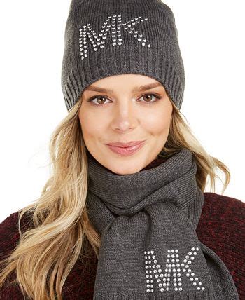 michael kors head scarf|michael kors ladies hat.